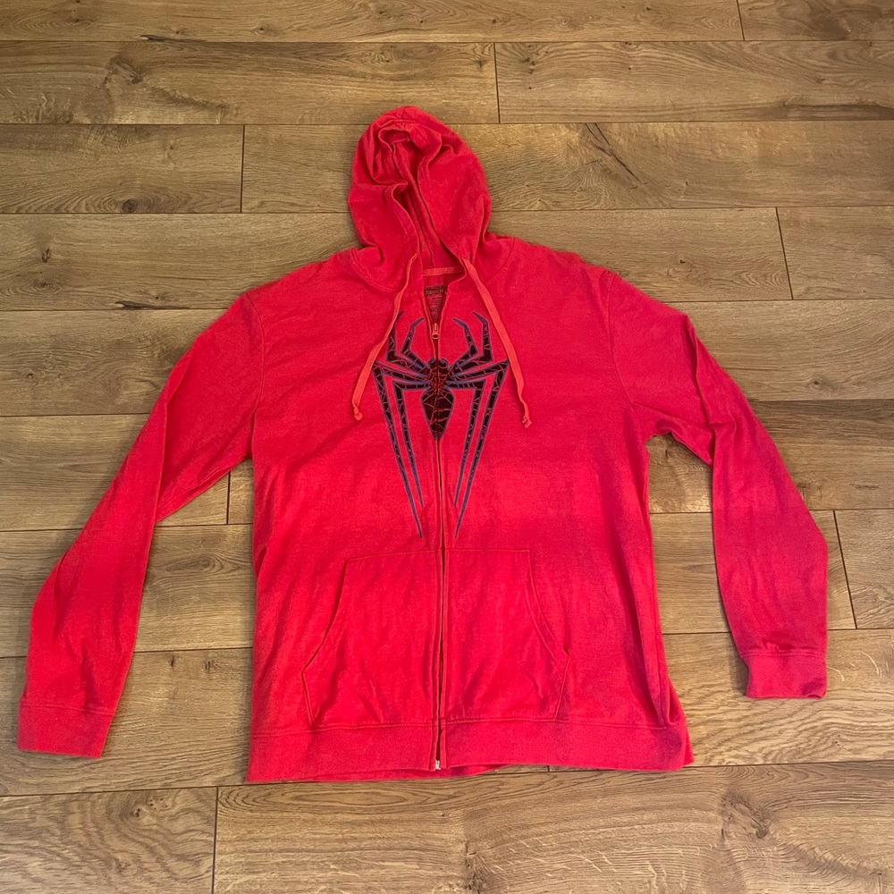 Spider-Man jacket, full zip adult size XXL Marvel